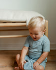 Seaspray Ribbed Solid 2 Piece Bamboo Pajama Set