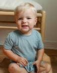 Seaspray Ribbed Solid 2 Piece Bamboo Pajama Set
