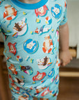 Pool Dog 2 Piece Bamboo Pajama Set