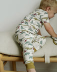 Dino 2 Piece Bamboo Pajama Set