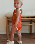 Longhorn Bamboo Henley Onesie with Snaps