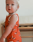 Longhorn Bamboo Henley Onesie with Snaps