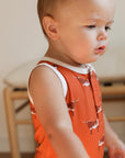 Longhorn Bamboo Henley Onesie with Snaps