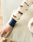 Navy Tiger 2 Piece Bamboo Pajama Set