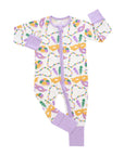 Mardi Gras Double Zipper Bamboo Sleeper