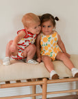 Crawfish Bamboo Henley Onesie with Snaps