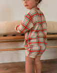 Holiday Plaid Bamboo Sweatshirt Set - Top & Bottom