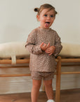 Fawn Spots Bamboo Sweatshirt Set - Top & Bottom