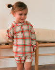 Holiday Plaid Bamboo Sweatshirt Set - Top & Bottom