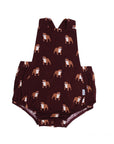 Maroon Bulldog Bamboo Sun Bubble with Adjustable Straps