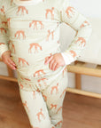 Fawn Field 2 Piece Bamboo Pajama Set