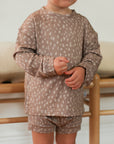 Fawn Spots Bamboo Sweatshirt Set - Top & Bottom