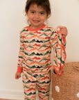 Mountain Print 2 Piece Bamboo Pajama Set