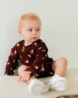 Maroon Bulldog Bamboo Sweatshirt Set - Top & Bottom