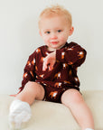 Maroon Bulldog Bamboo Sweatshirt Set - Top & Bottom