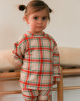 Holiday Plaid Bamboo Sweatshirt Set - Top & Bottom