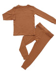 Pecan Solid 2 Piece Bamboo Pajama Set
