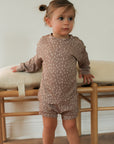 Fawn Spots Bamboo Sweatshirt Set - Top & Bottom