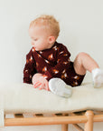 Maroon Bulldog Bamboo Sweatshirt Set - Top & Bottom