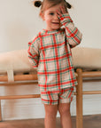 Holiday Plaid Bamboo Sweatshirt Set - Top & Bottom