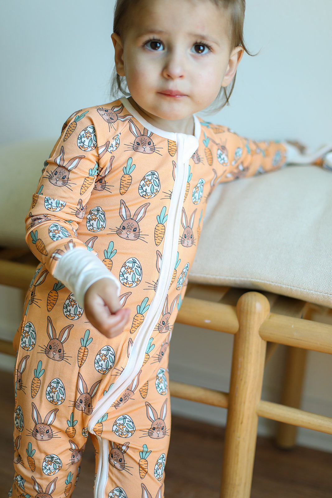 Orange Bunny Print
