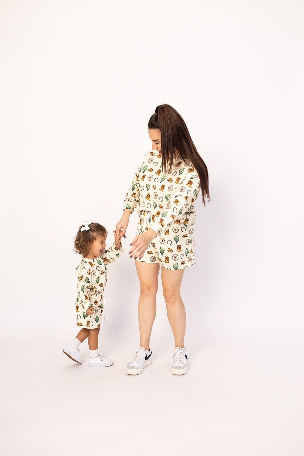Western Bamboo Sweatshirt Set - Top &amp; Bottom