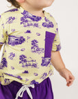 Tiger Toile Bamboo Varsity Short Set - T-shirt & Shorts