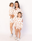 Orange Crab Bamboo Womens Sweatshirt Set - Top & Bottom