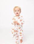 Orange Crab Double Zipper Bamboo Sleeper