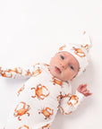 Orange Crab Bamboo Knotted Gown