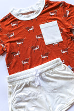 Load image into Gallery viewer, Longhorn Bamboo Varsity Short Set - T-shirt &amp; Shorts
