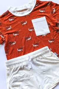 Longhorn Bamboo Varsity Short Set - T-shirt & Shorts