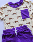 Tiger Bamboo Varsity Short Set - T-shirt & Shorts
