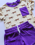 Tiger Bamboo Varsity Short Set - T-shirt & Shorts