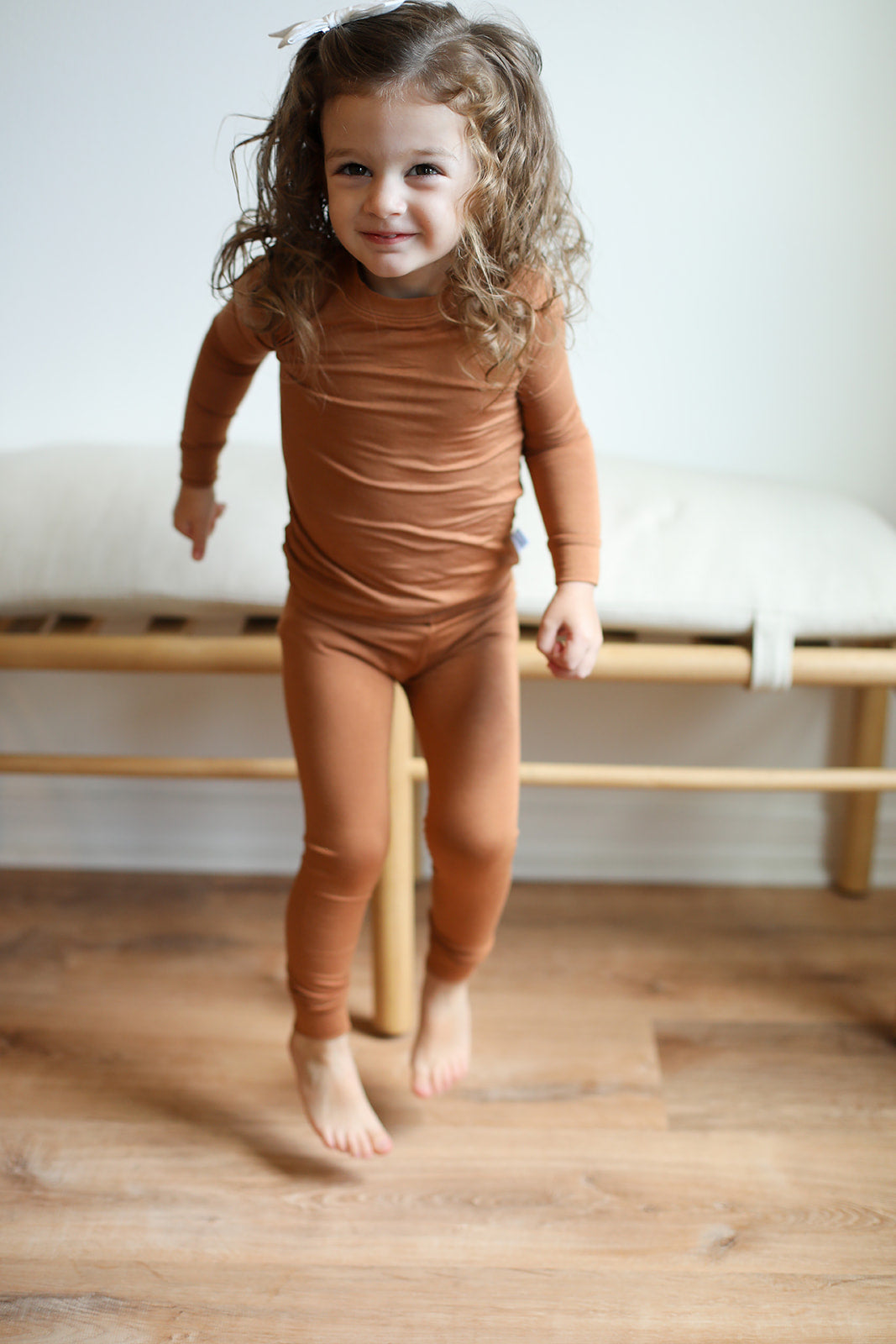 Pecan Solid 2 Piece Bamboo Pajama Set