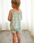Blue Bunny Bamboo Spaghetti Strap Set - Adjustable Straps