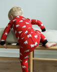 Red Bulldog 2 Piece Bamboo Pajama Set