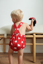 Load image into Gallery viewer, Red Bulldog Bamboo Sun Bubble with Adjustable Straps
