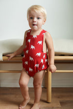 Load image into Gallery viewer, Red Bulldog Bamboo Sun Bubble with Adjustable Straps
