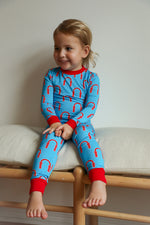 Load image into Gallery viewer, Red Arch 2 Piece Bamboo Pajama Set
