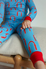 Load image into Gallery viewer, Red Arch 2 Piece Bamboo Pajama Set
