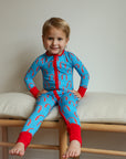 Red Arch Double Zipper Bamboo Sleeper