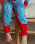 Red Arch Double Zipper Bamboo Sleeper