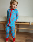 Red Arch Double Zipper Bamboo Sleeper