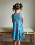 Red Arch Bamboo Tiered Twirl Dress - with Pockets