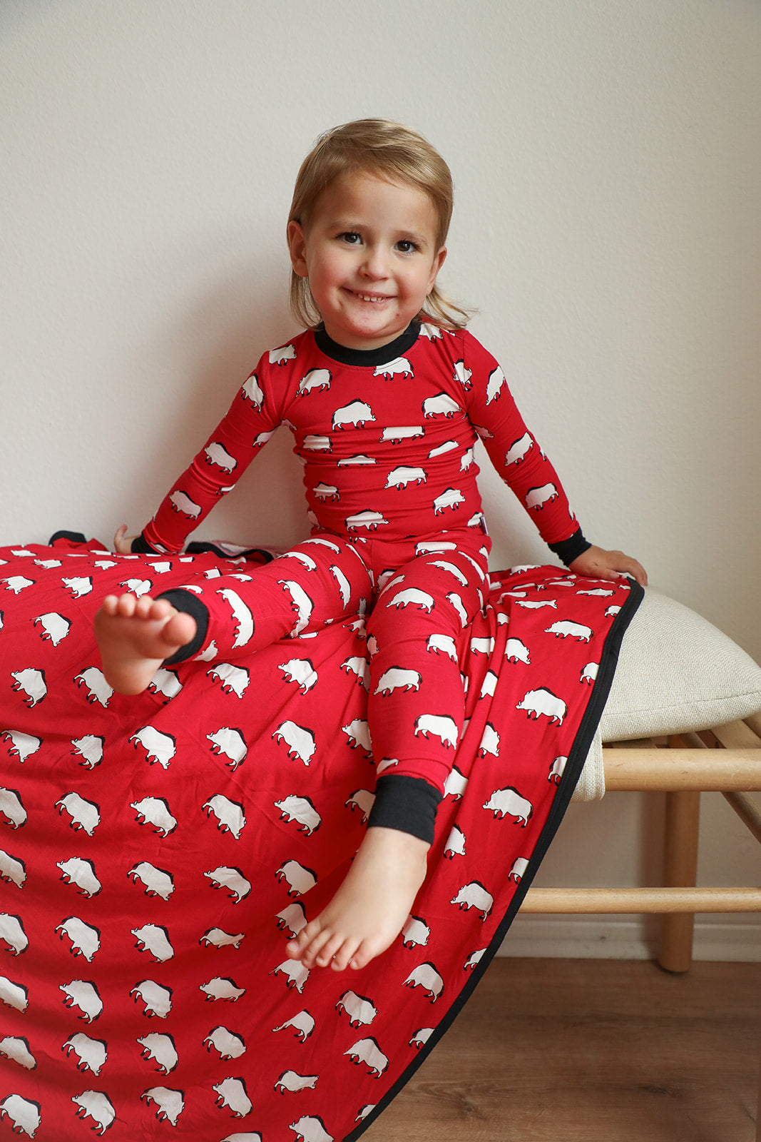 Pig 2 Piece Bamboo Pajama Set