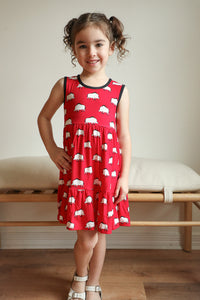 Pig Bamboo Tiered Twirl Dress - with Pockets