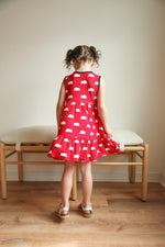 Load image into Gallery viewer, Pig Bamboo Tiered Twirl Dress - with Pockets
