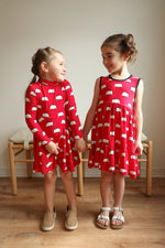 Load image into Gallery viewer, Pig Bamboo Tiered Twirl Dress - with Pockets
