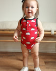 Pig Bamboo Henley Onesie with Snaps